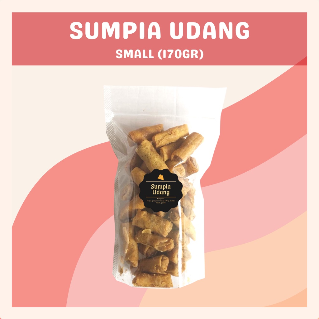 [DELISH SNACKS] Sumpia Udang (S) 170gr / Snack Cemilan Camilan Ebi Kering Manis Gurih Renyah