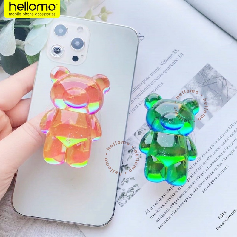 Premium Griptok 3D Resin Transparan/ Phone Holder/ Phone Grip GRIPTOK 3D DESIGN SUPER CUTE / PHONE HOLDER / PHONE GRIP