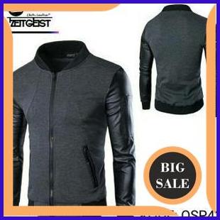 accessories jaket kulit semi variasi kain plis 140ZZ3