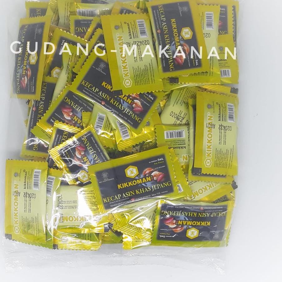 

♘ Kikkoman Sachet Kecap Asin Khas Jepang 5ml (Isi 100pcs) ☞