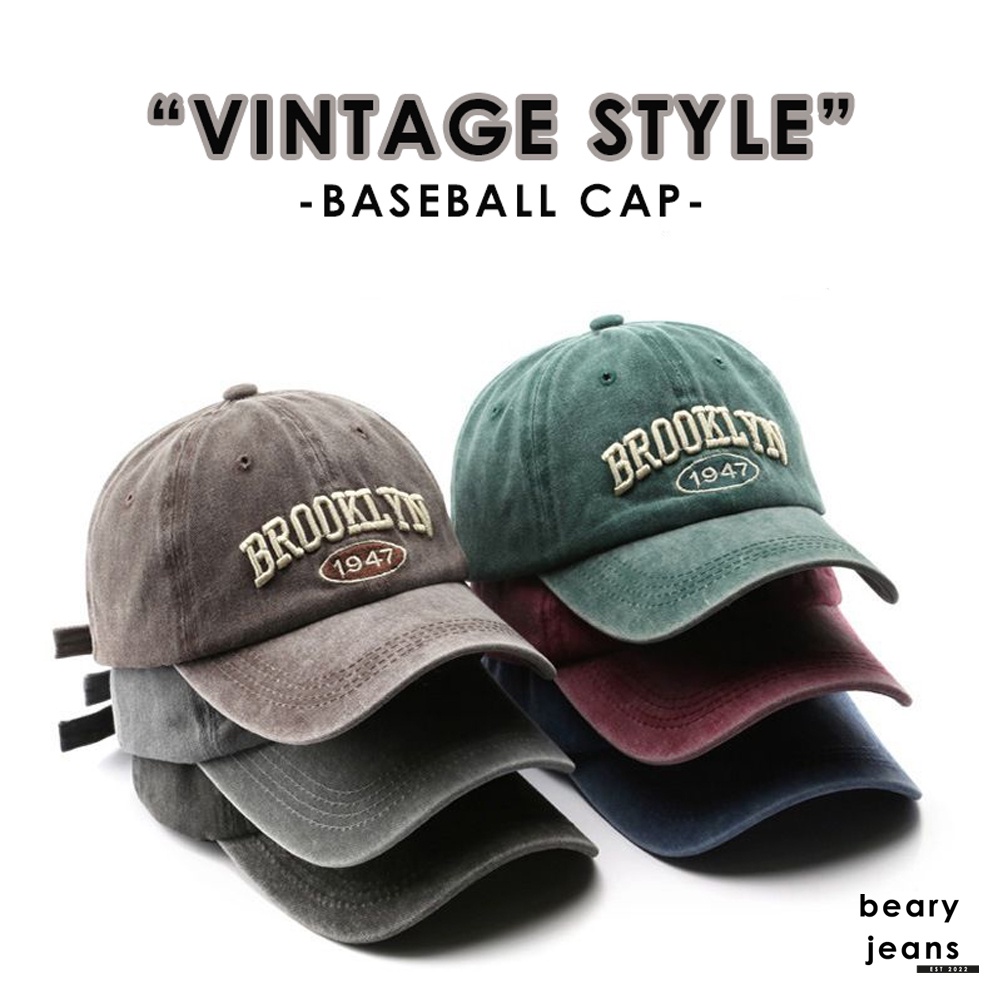 BEARYJEANS Baseball Cap Topi Baseball Bahan Lembut Bordir Brookklyn New York Est 1625 Snapback Premium Import - BJ053