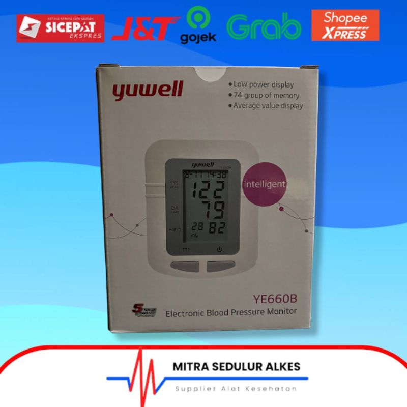 Tensimeter Digital Yuwell YE-660B | Tensi Digital | Alat Ukur Tekanan Darah YE 660 B