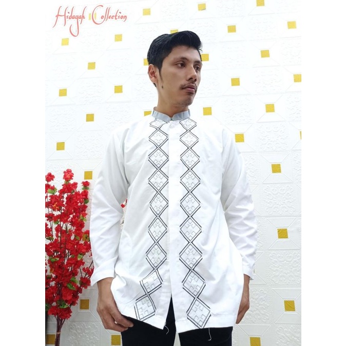 TERLARIS Baju Koko Pria Lengan Panjang Terbaru 2022 Muslim Bordir Premium /BAJU KOKO PRIA/BAJU KOKO 