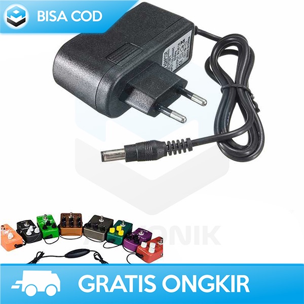 ADAPTOR PEDAL EFEK GITAR LISTRIK TAFFWARE 100-240V EU PLUG BERKUALITAS