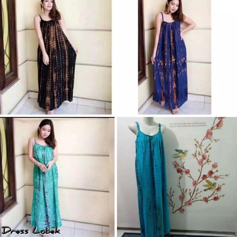 HARGA SPESIAL Dress Pantai Panjang Bali jumbo ld 120 cm /Dress lobek panjang Bali