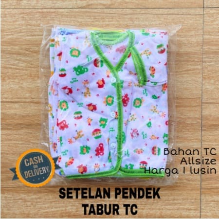 1 LUSIN (12 set) Setelan bayi pendek TABUR grosir TERMURAH