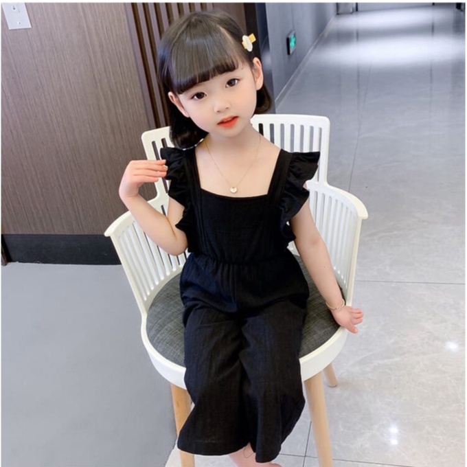 IL - Jumpsuit Aira Anak Perempuan / Setelan Jumpsuit Balita Perempuan Ruffle Korea Style