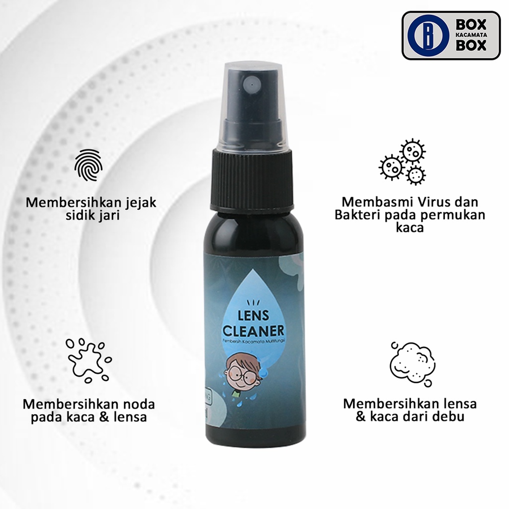 pembersih lensa AROMA / Air Pembersih Lensa serbaguna / Lens Cleaner 30ml  kopi peach sakura apel lemon dan mint