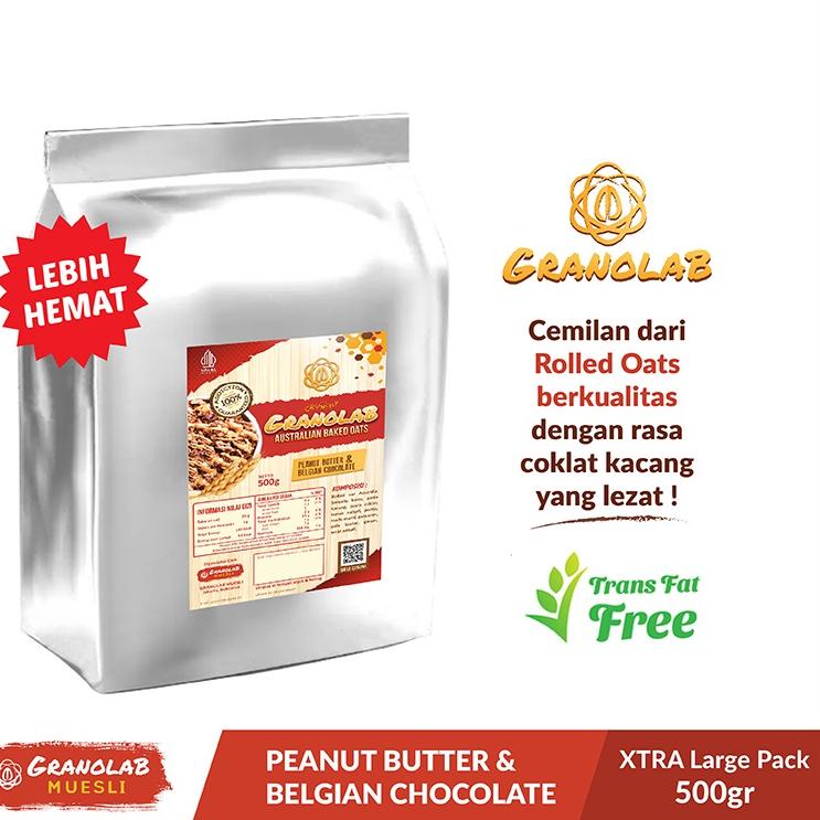 

◌ Granola 500 gr Peanut Butter & Belgian Chocolate - Granolab Muesli ♬