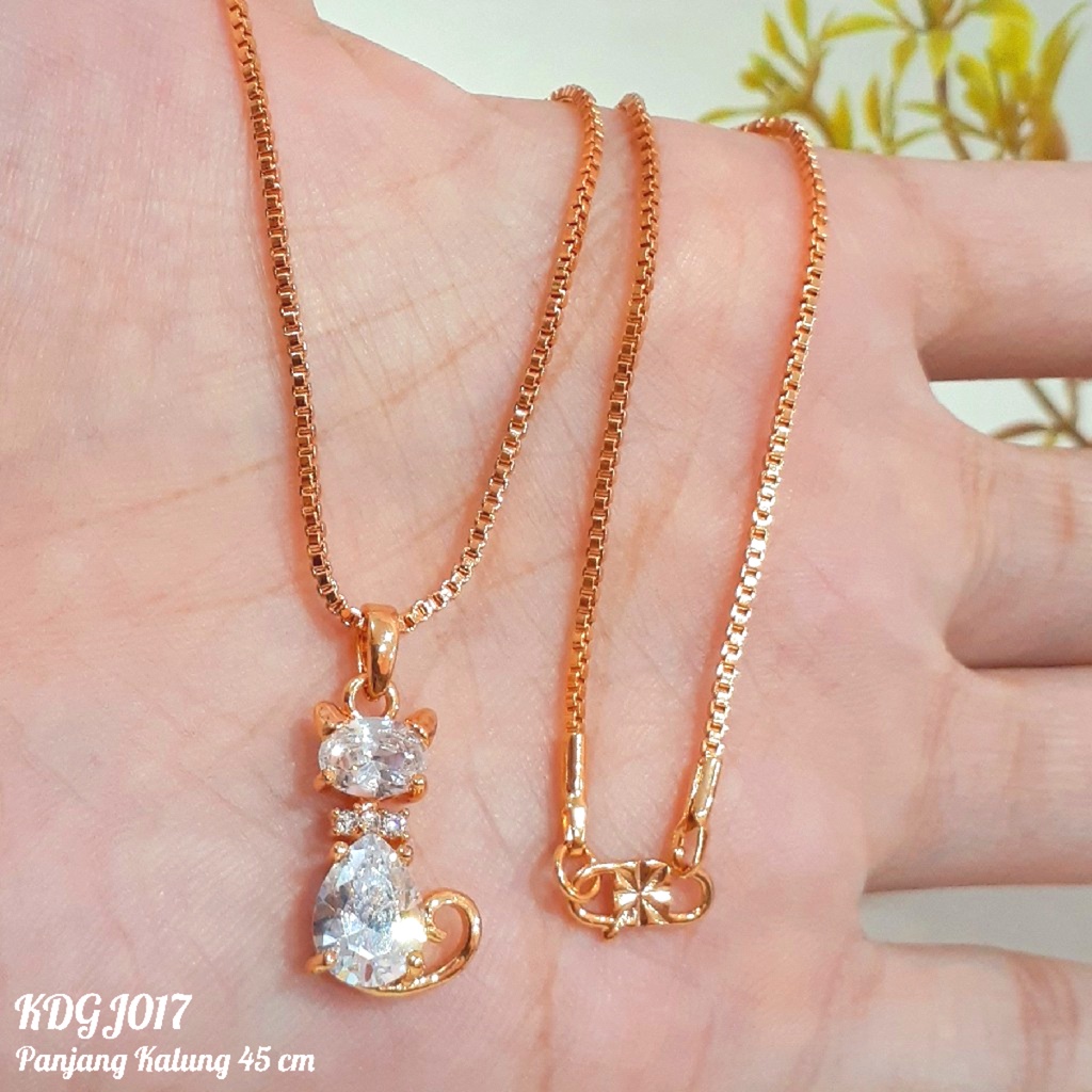 PGX Kalung Wanita Xuping Aksesoris Fashion Perhiasan Lapis Emas Premium - XD055