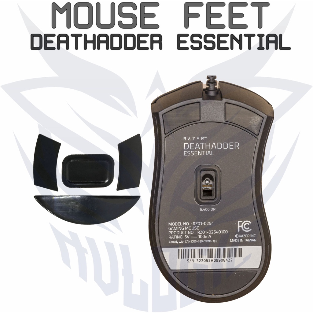 Mouse Feet Glide RAZER Deathadder Essential - Mousefeet Skates PTFE