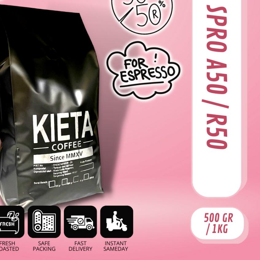 

➦ Biji Kopi 1kg Espresso Blend 50 arabika / 50 robusta ➼