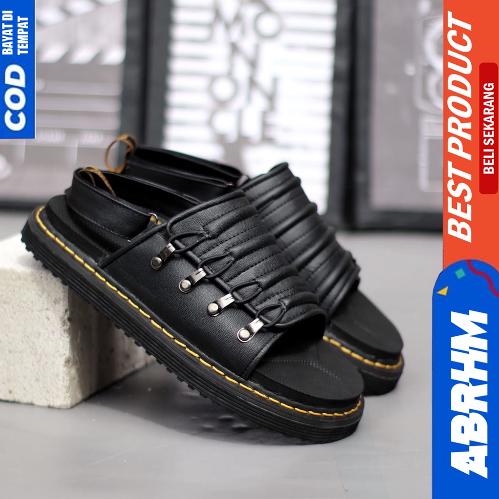 Sandal Slide Pria Docmart Sendal Selop Pria Distro Original Abraham Austin