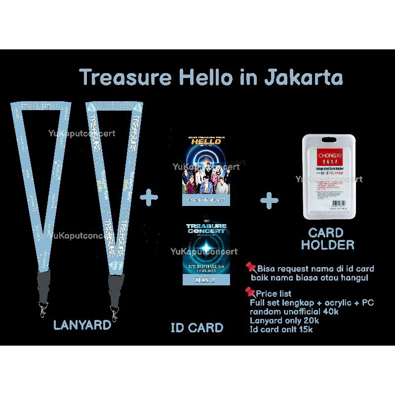 PO Lanyard Treasure Hello Tour in Jakarta