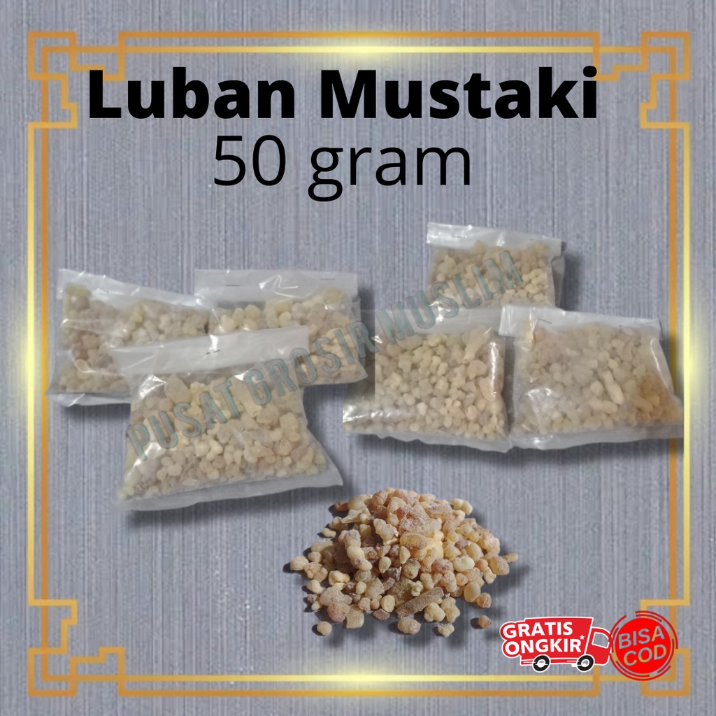 (ALL 1) Luban Mustaki / Menyan Arab / Dupa Bukhur Kemenyan Repack 5gr 20gr 50gr