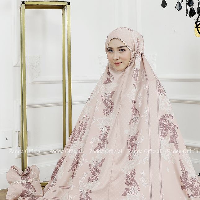 Mukena Armani Silk Premium Motif 2In1 Mukena Traveling