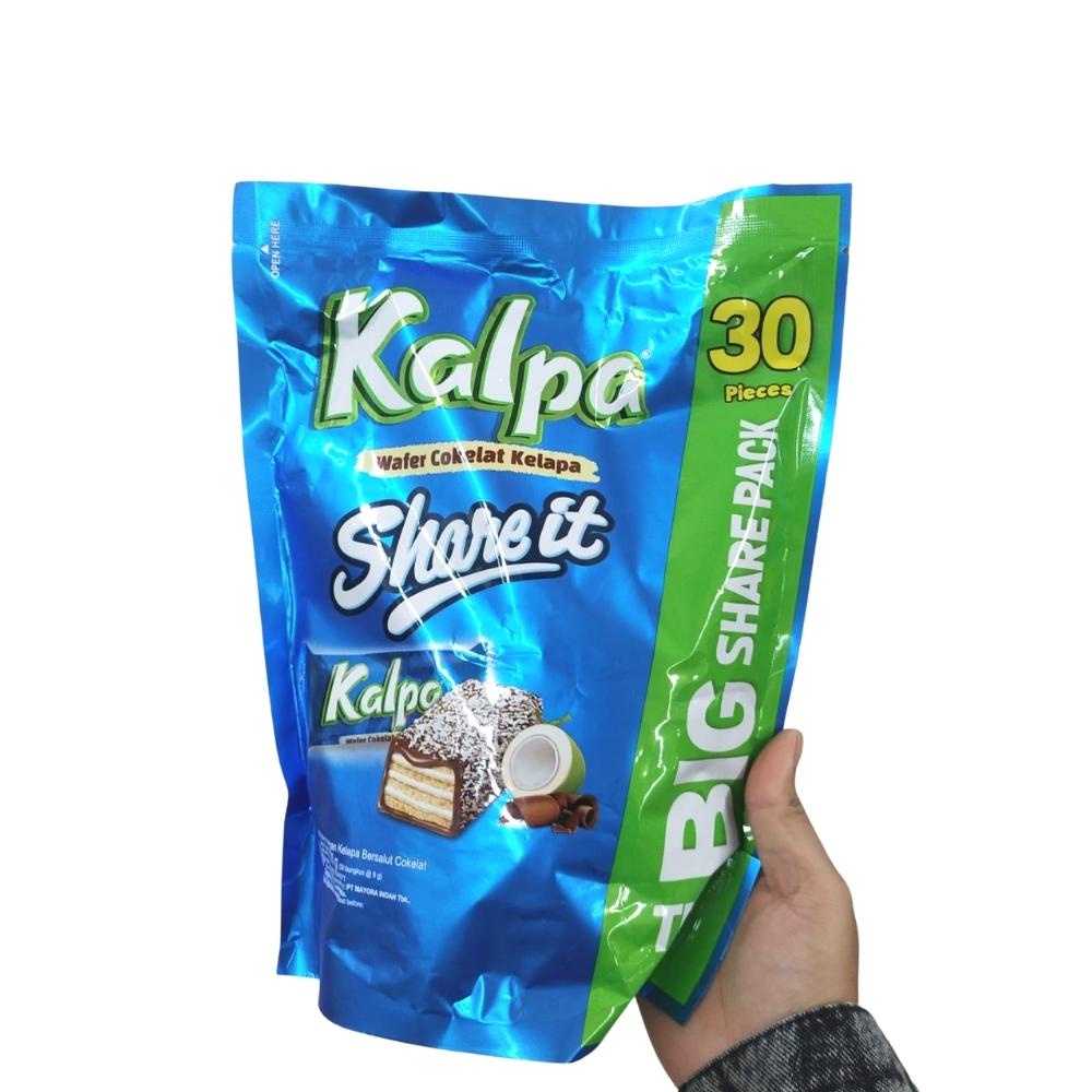 

Kalpa Share It isi 30 bungkus @9gr Makanan Ringan Wafer Kelapa Camilan Snack