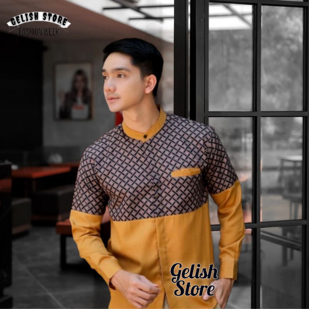 [Terlaris]Baju Koko Kurta Dewasa Lengan Panjang Material Catton Adem Serap Keringat