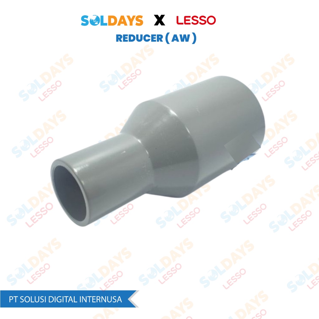 Lesso Reducer (AW) 1.1/2&quot; x 3/4 inch / Reducer (AW) 1.1/2&quot; x 3/4&quot; / Pipa PVC Fittings