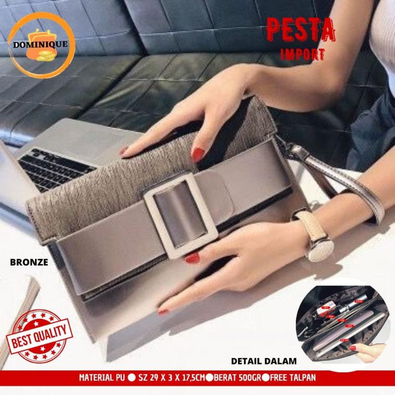 TAS PESTA BRONZE IMPOR