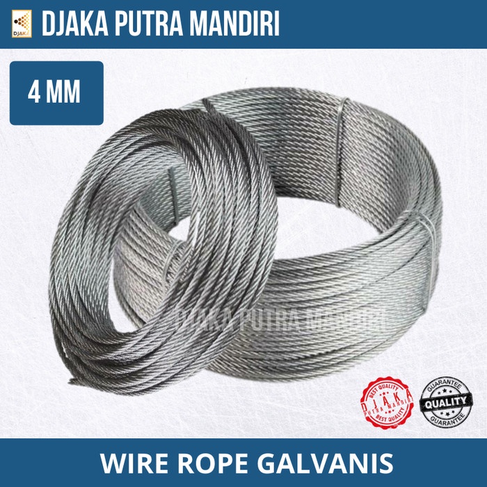 .........] WIRE ROPE - TALI SELING - KAWAT SELING BAJA 4MM