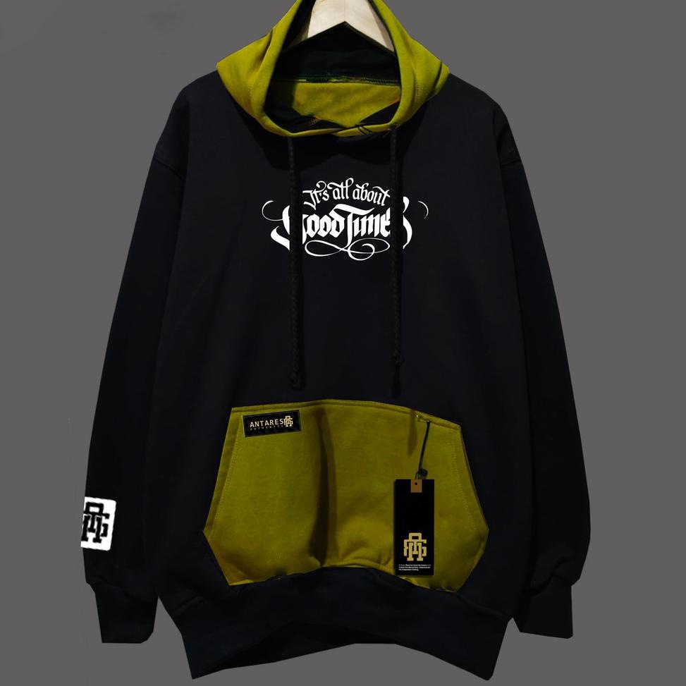HARGA TERMURAH ANTARES jaket sweater Hoodie pria distro OVERSIZE  hodie Jumbo Ukuran XXL-XXXL keren