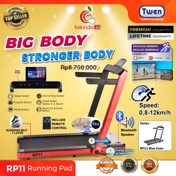 Twen Rp11 Treadmill Elektrik Motorized Treadmill Listrik Treadmil Apk