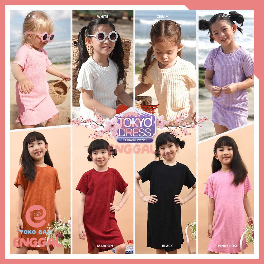 Kazel Tokyo Dress Anak Cotton 1-5 Tahun