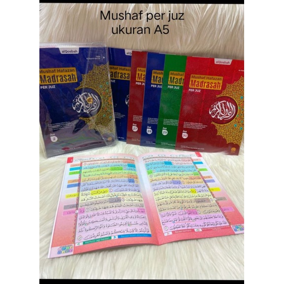 Alquran Per Juz Mushaf Hafazan Madrasah - Alquran Hafalan Per Juz Ukuran A5