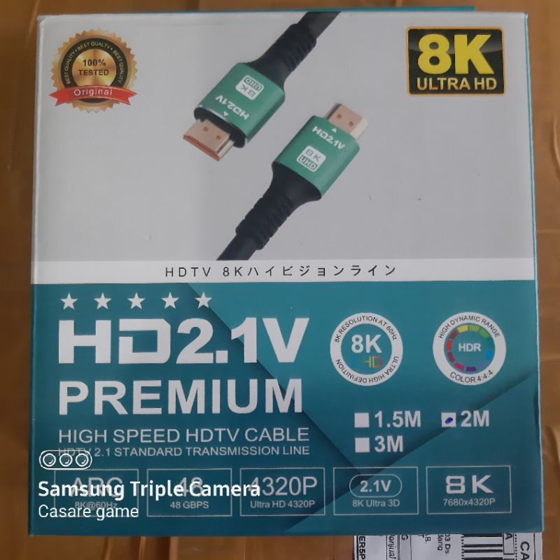 Kabel HDMI Premium 2K 4K 8K kode JWD-02-1.5 Ori PS3 PS4 PS5