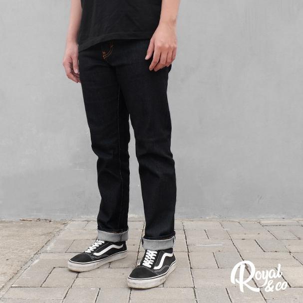 ➲ BLACK DENIM SELVEDGE SLIM FIT ✯