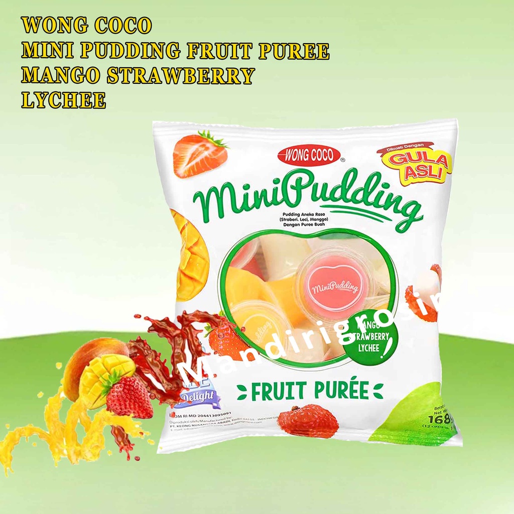 My Pudding* Wong Coco* Fruit Pure* Isi 12cup x 14g