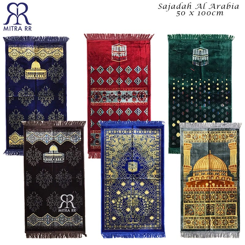 Sajadah Turki | Sajadah AL ARABIA Motif Warna Ukuran Midi Tanggung 50x100