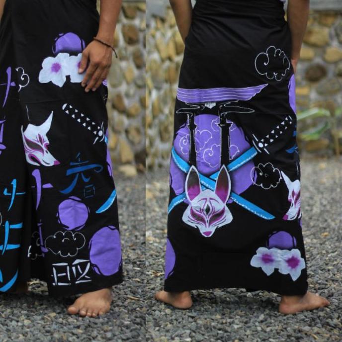 ➤ sarung batik lukis/sarung lukis astronot/sarung lukis naruto/sarung anime ♙