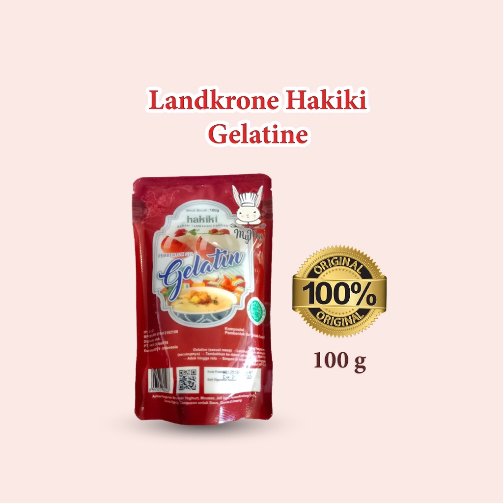 

Landkrone Hakiki Gelatin Bubuk 100 Gram / Gelatin Powder HALAL