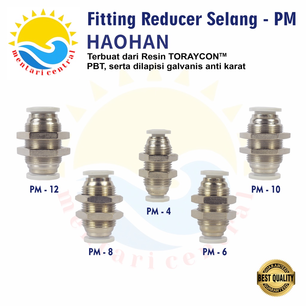 MPM  FITTING PNEUMATIC FITTING BULKHEAD PM