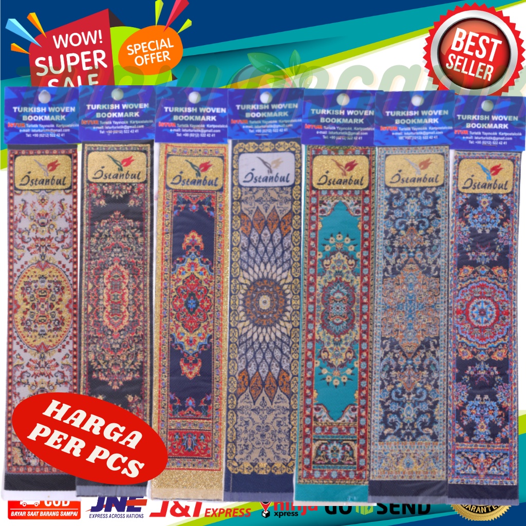 PEMBATAS BUKU ASLI TURKI 100% SOUVENIR BOOKMARK ORIGINAL TURKEY / OLEH-OLEH TURKIYE