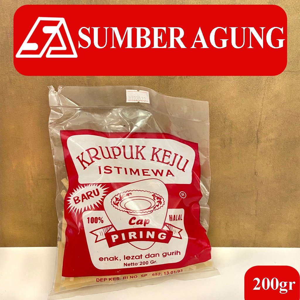 

Krupuk Keju Cap Piring 200gr Mentah