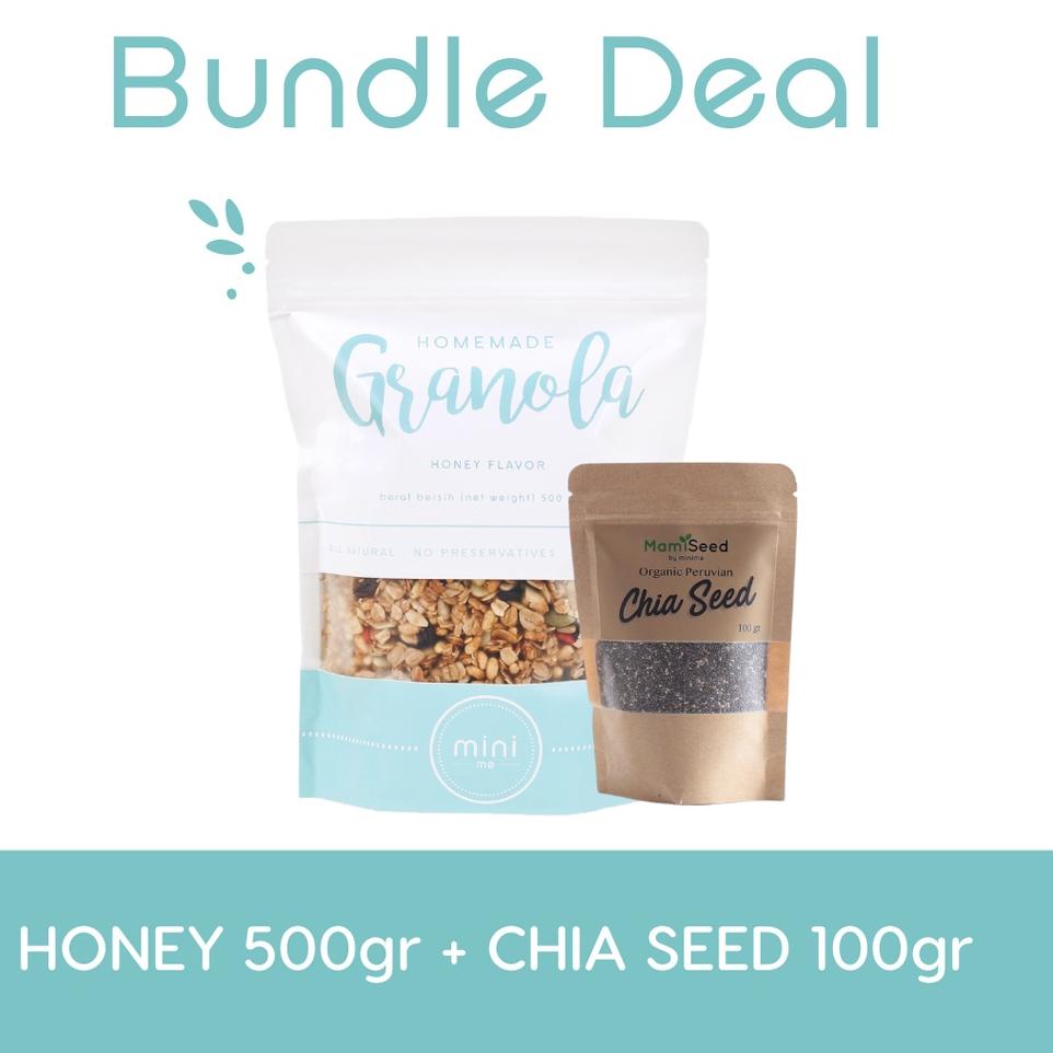 

◌ BUNDLE Minime Granola 500gr & Black Organic Chia Seeds 100gr ☊