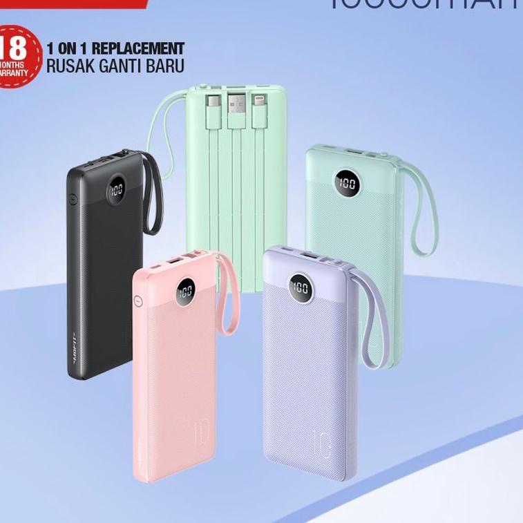 ◌ Powerbank MOFIT M19 10000mAh + Fast Charge 2.4A Real Capacity Original ✪