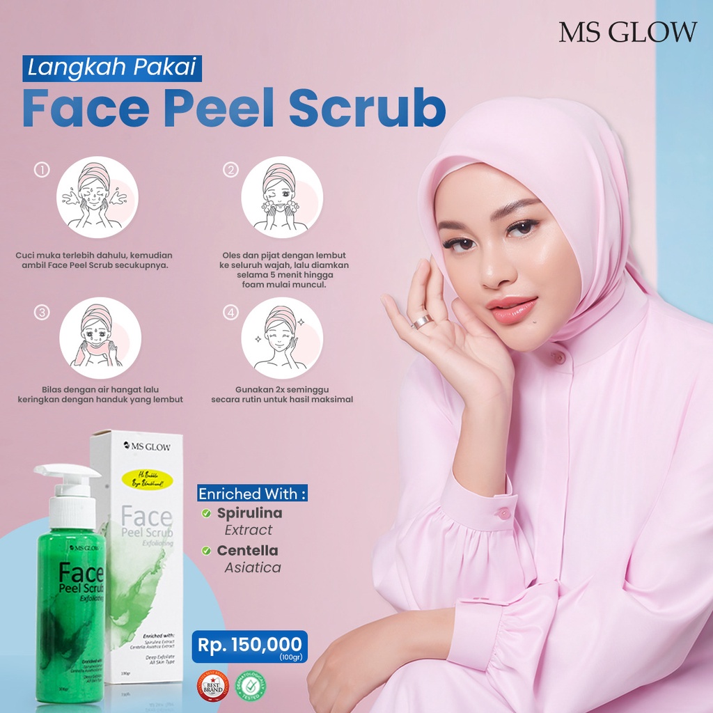 Ms Glow Face Peel Scrub Original