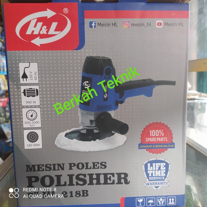 Silahkan Order] Mesin Poles 7 Inch HnL HL