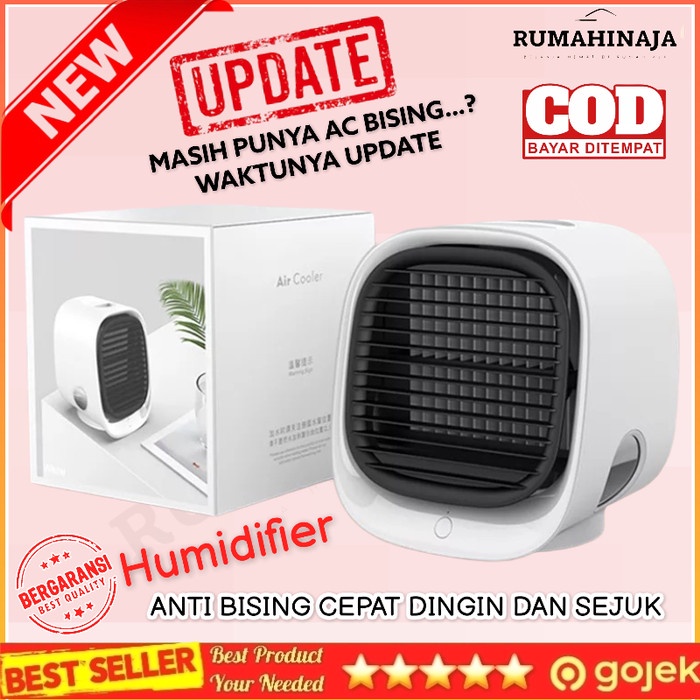 AC Mini AC Portable Mini Humidifier Kipas Cooler Penyejuk Ruangan Lampu Tidur(Z1F7) AC Mini Jepang O