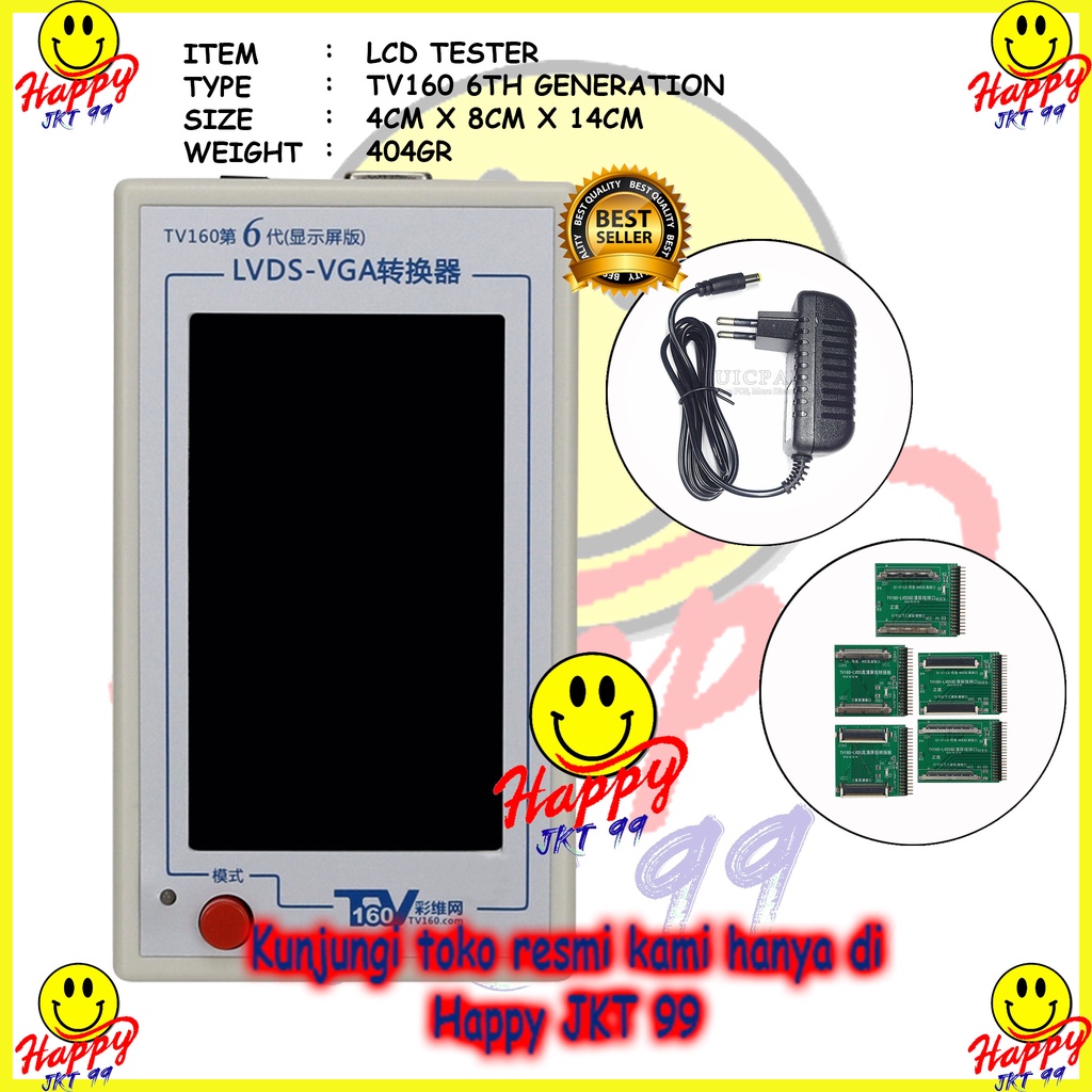 MAINBOARD TESTER TV 160 TV160 LVDS CONVERTER VGA ALAT TES MB TV LCD LED