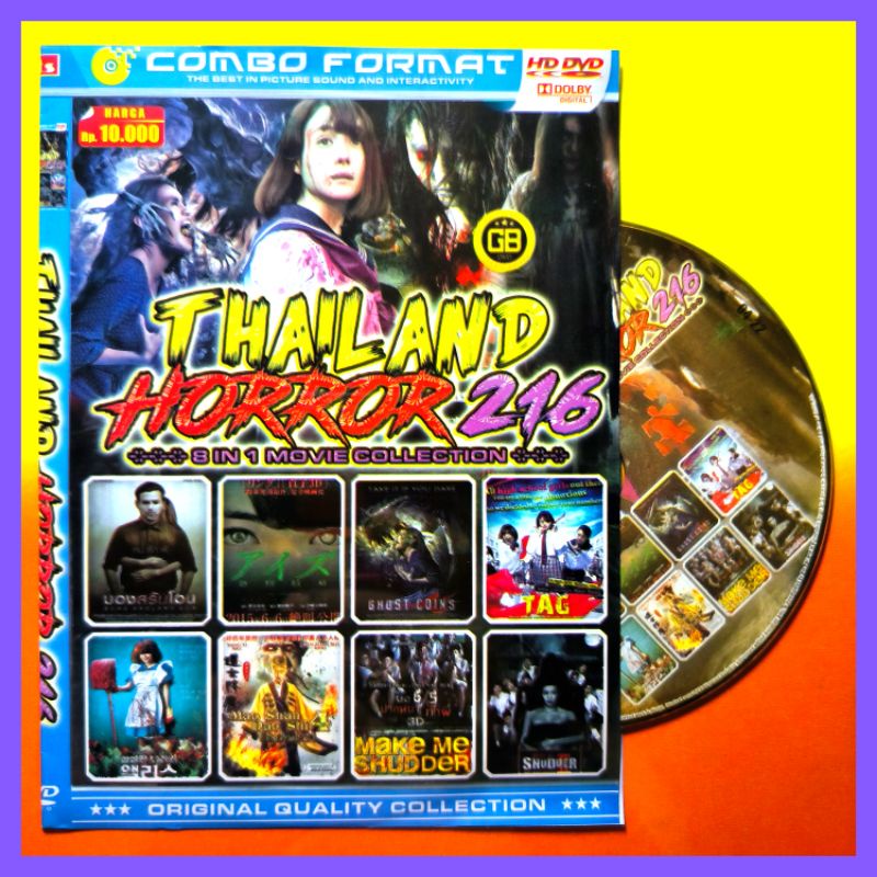 Kaset Film Koleksi Kumpulan Horor Thailand Campuran Volume 216 Terlaris 8in1 Teks Indonesia.