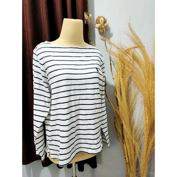T-shirt Polo salur lengan panjang