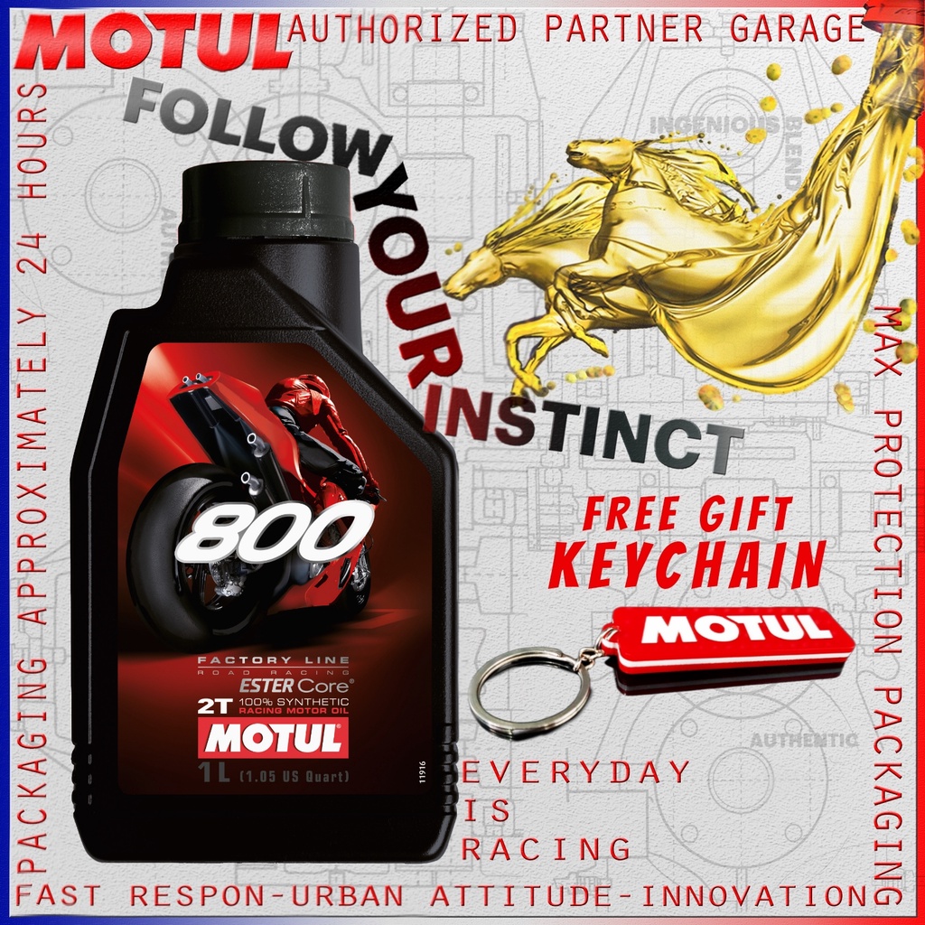 MOTUL 800 2T FACTORY LINE ROAD RACE RACING 1L OLI MOTOR IMPORT ORIGINAL