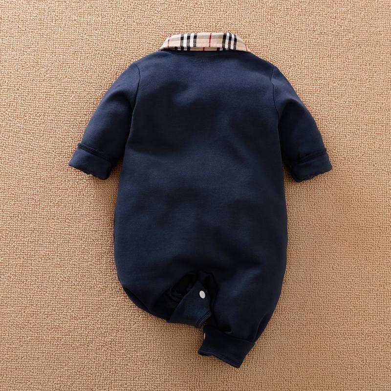 Jumper tuxedo polos anak usia 0-2 tahun/ baju jumpusit bayi warna NAVY &amp; WHITE Import