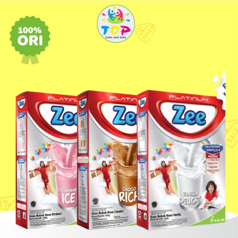 SUSU ZEE PLATINUM 350gr Choco Right, Vanilla Delight, Strawberry Ice
