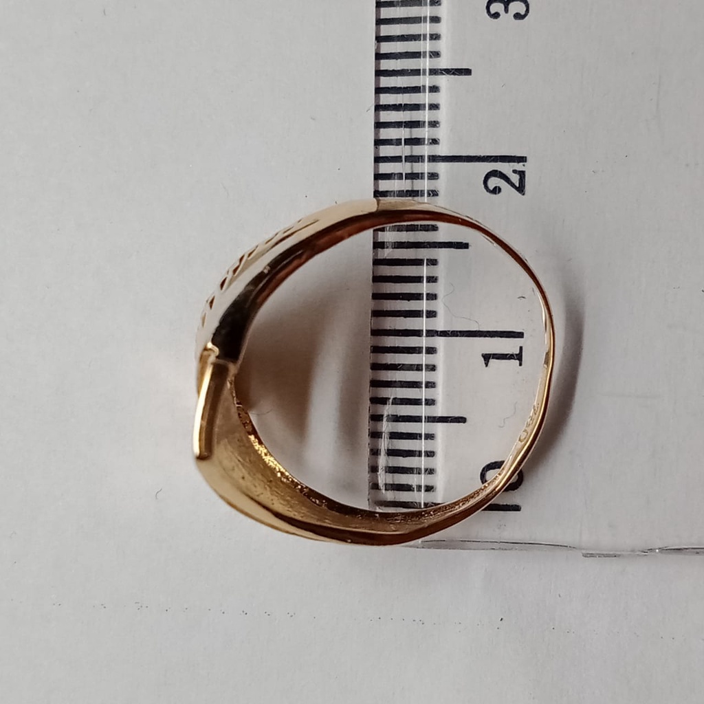 Cincin Emas 17K - 2.5 Gr Kadar 750 - 4345